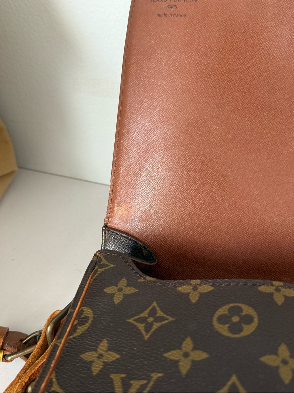 Vintage 🌟 Louis Vuitton Cartouchiere Monogram crossbody bag 💫 1990 - Picture 8 of 17